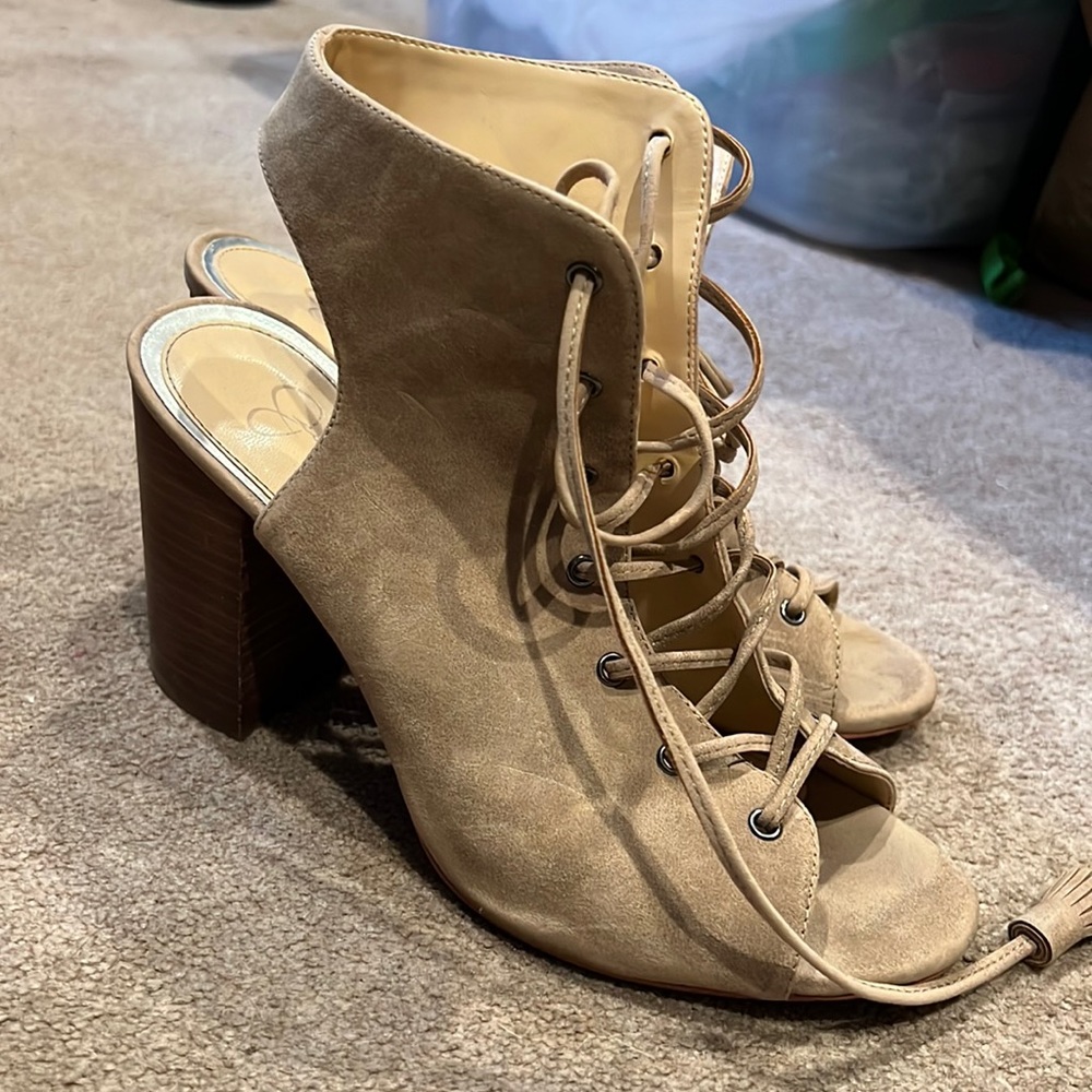 Lace-Up Heeled Sandal